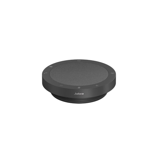 Jabra Speak2 40 Portable Speakerphone - 4 Noise-Cancelling Mics, Full-Range 50mm Portable Speaker, Wideband Audio and USB-A and USB-C Connections - Certified for Zoom and Google Meet - Dark Grey