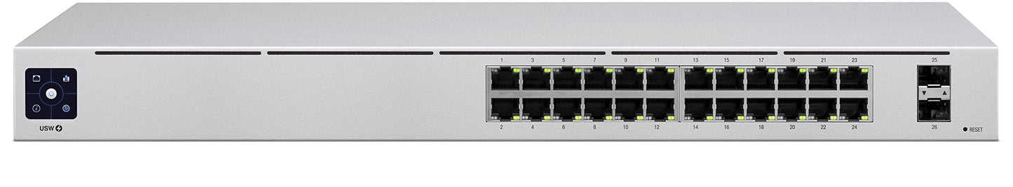 Ubiquiti Networks UniFi Switch 24, 24 Gigabit Ethernet Ports and 2 SFP, W125840789 (Ethernet Ports and 2 SFP Ports UniFi USW-24, Managed, L2, Gigabit Ethernet (10/100/1000), Rack mounting)